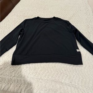 Daydream long sleeve performance crew neck tee in black size small